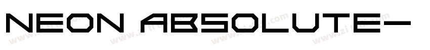 Neon Absolute字体转换